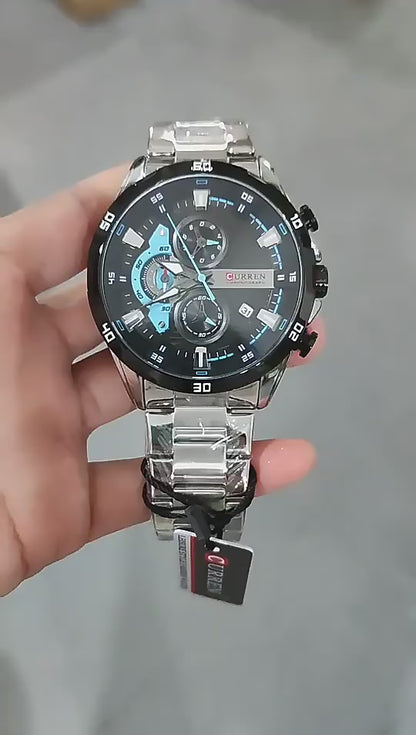 SILVER LUXURY WATCH